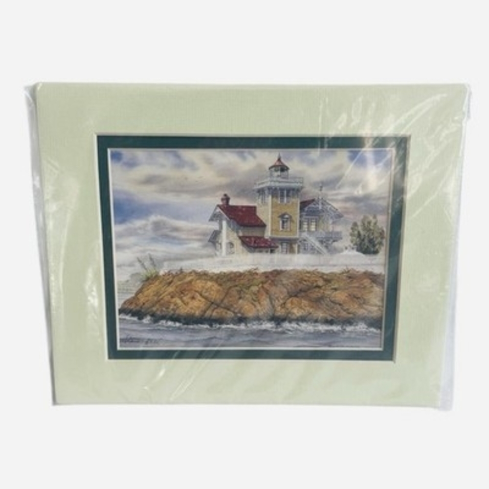 Mark Sherman East Brother CA Lighthouse Print Signed Numbered w/ Certificate NIP